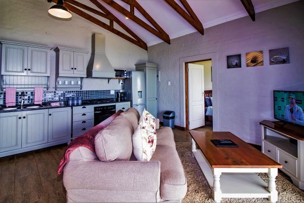 Open plan kitchen and lounge area